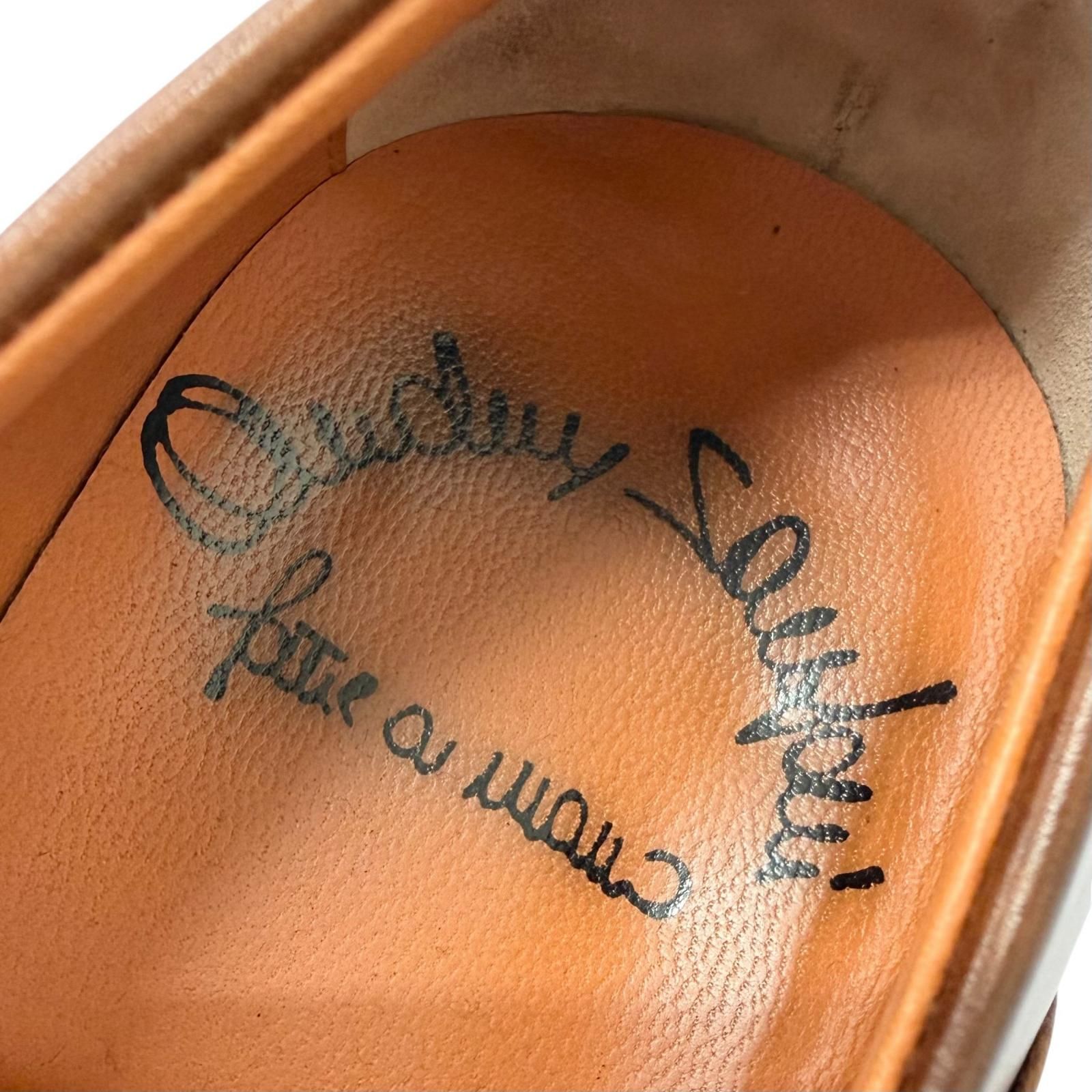 ドンドン見直し】美品□Santoni サントーニ レザー メダリオン