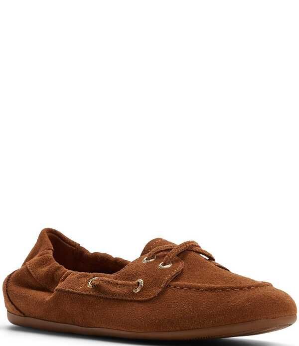 スペリー レディース シューズ スリッポン・ローファー スエード Sperry Womenslim Sail Suede Boat Shoes Tan タン