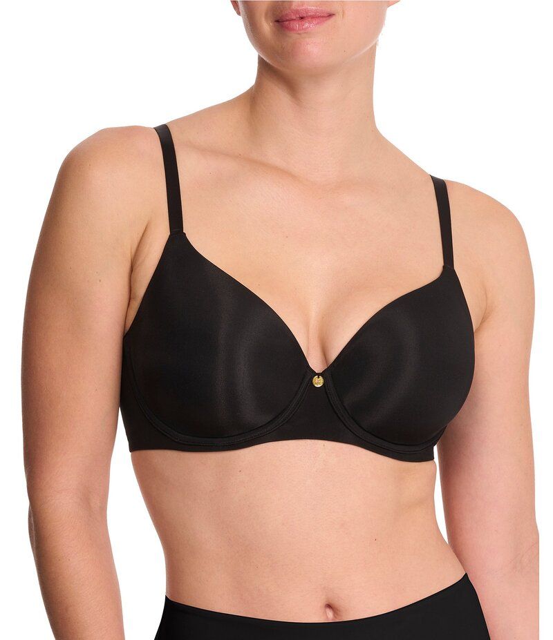 ナトリ レディース アンダーウェア ブラジャー Tシャツ Natori Cloud Comfort Back Smoothing TShirt Bra Black ブラック