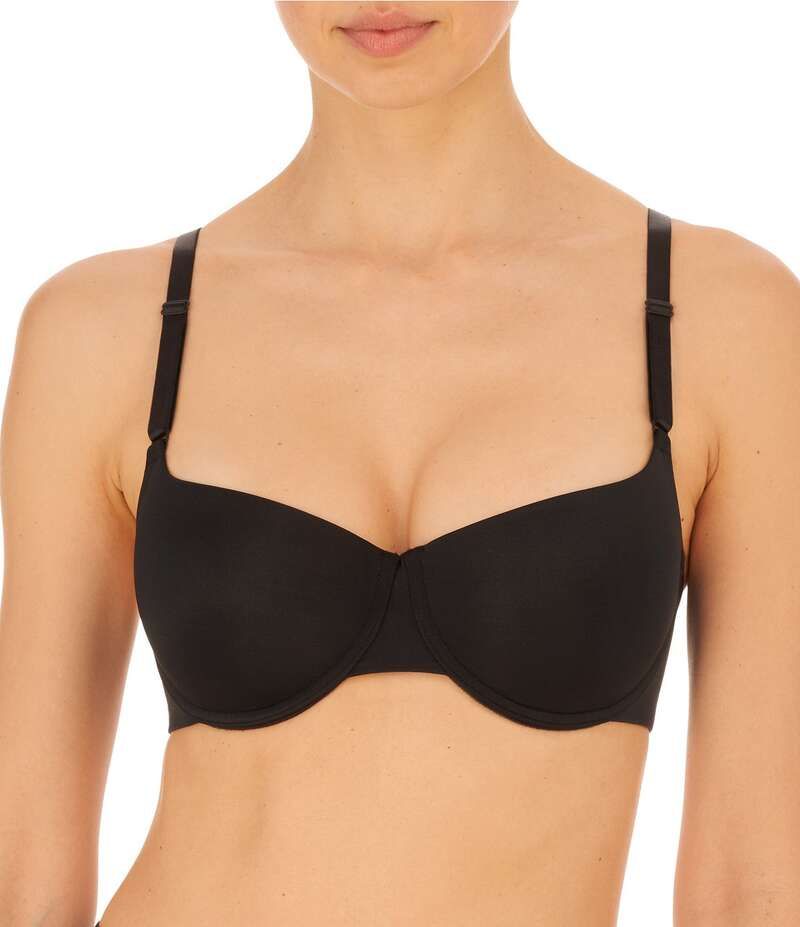 ナトリ レディース アンダーウェア ブラジャー Natori Liquid Convertible Balconette PushUp Bra Black ブラック