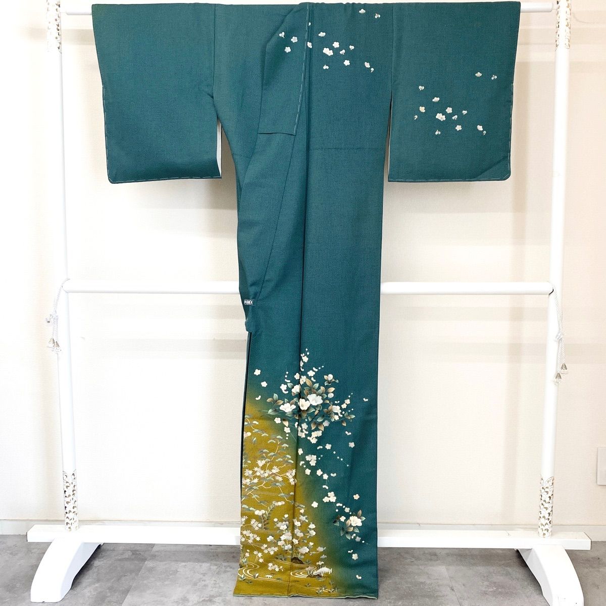 未使用品 逸品 可憐 金彩刺繍入り 染め 大島 正絹 訪問着 K1337 - メルカリ