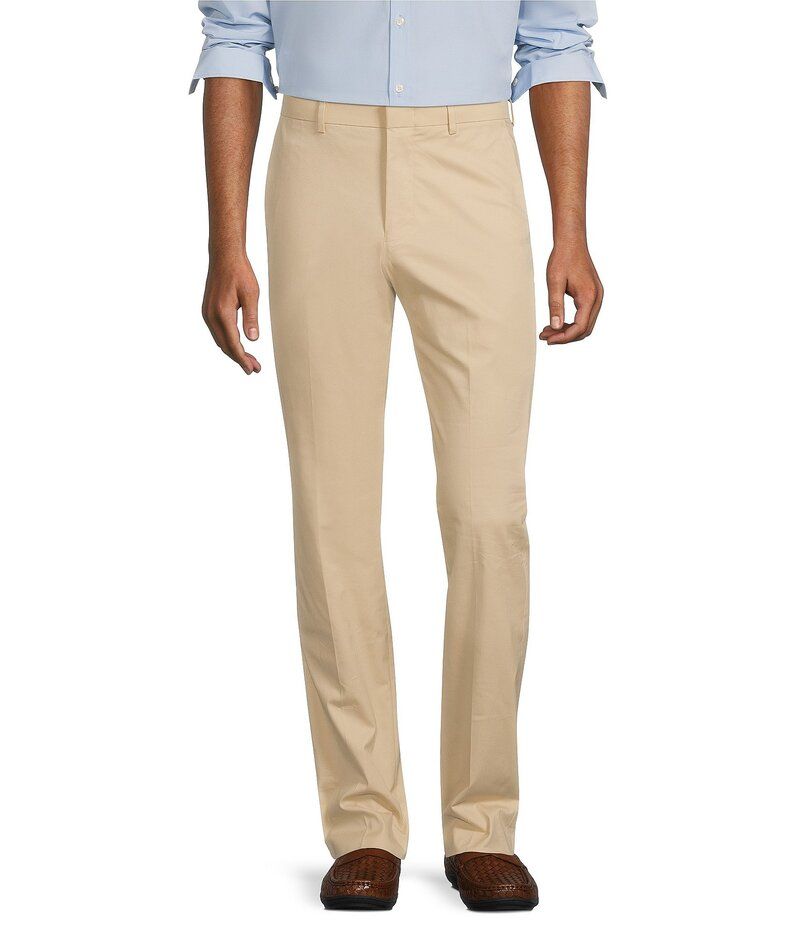 ムラノ メンズ ボトムス カジュアルパンツ スリムフィット パンツ Murano Wardrobe Essentials Alex Slim Fit Flat Front Washed Stretch Chino Pants Khaki カーキ