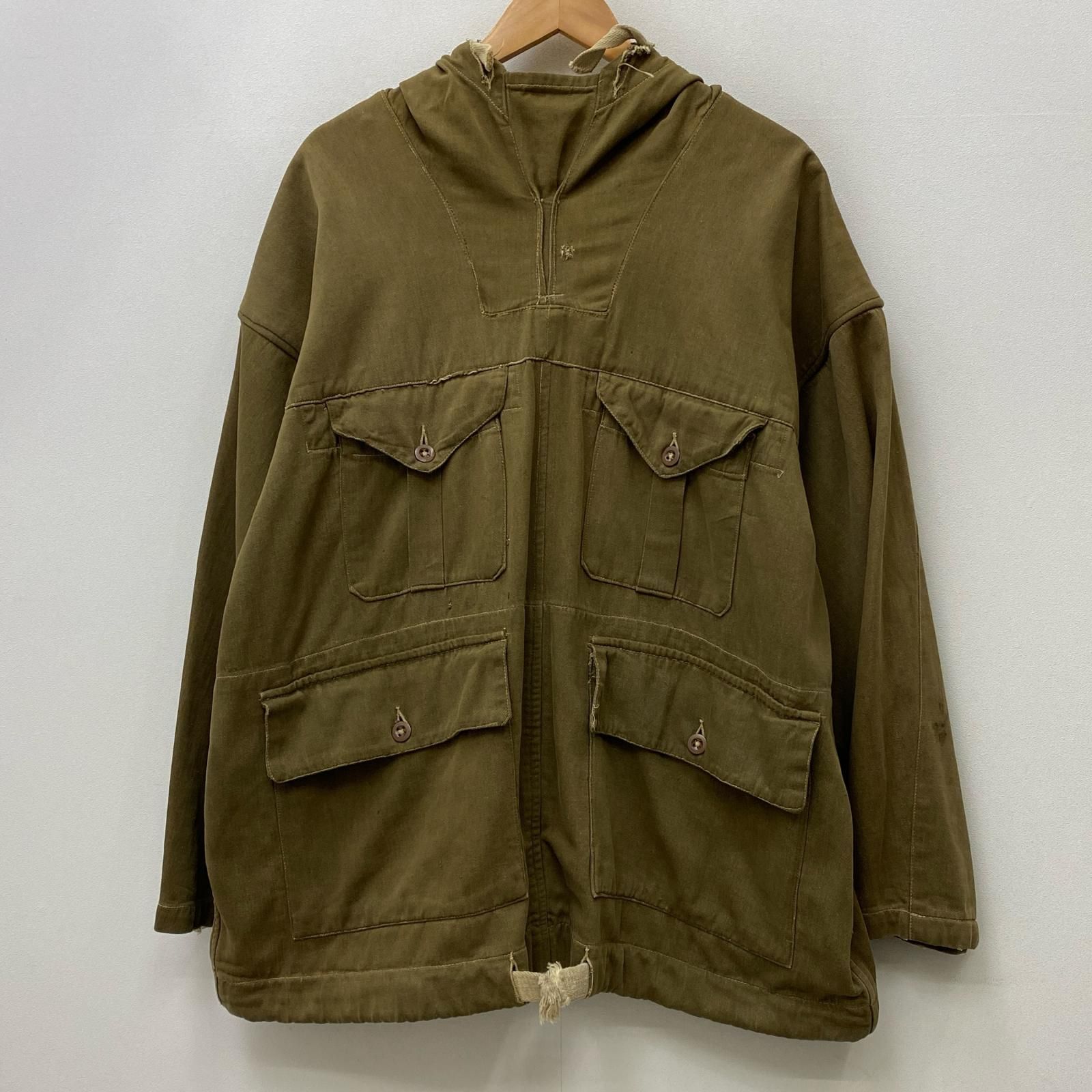 【加古川店】 中古 MILITARY衣料 | ミリタリーイリョウ ミリタリージャケット GREEN DENIM SMOCK カーキ 【93】