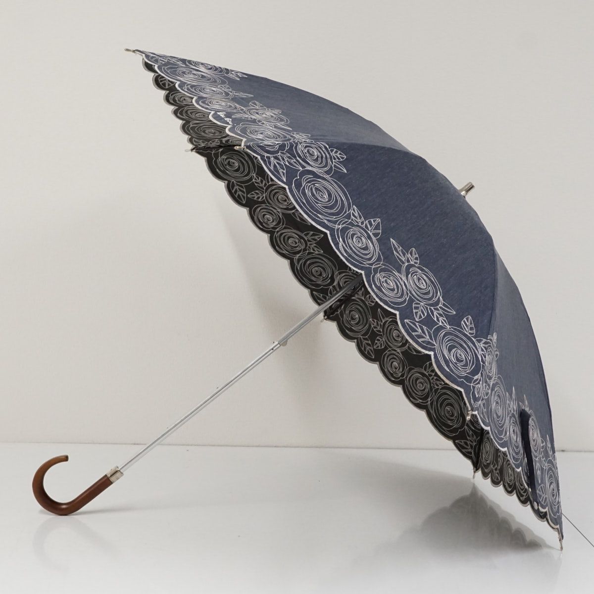 晴雨兼用日傘 NINA RICCI ニナリッチ USED美品 サマーシールドLII 刺繍
