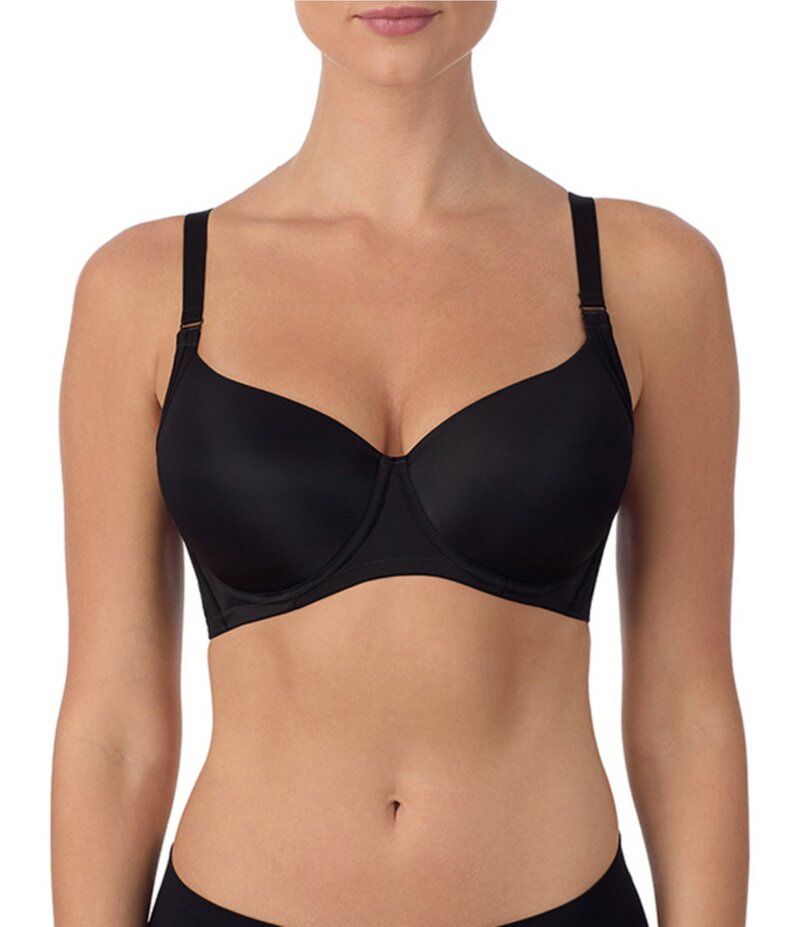 モダン ムーブメント レディース アンダーウェア ブラジャー Tシャツ Modern Movement 3D Curves FullBusted Contour Wire UBack BFF TShirt Bra Black ブラック