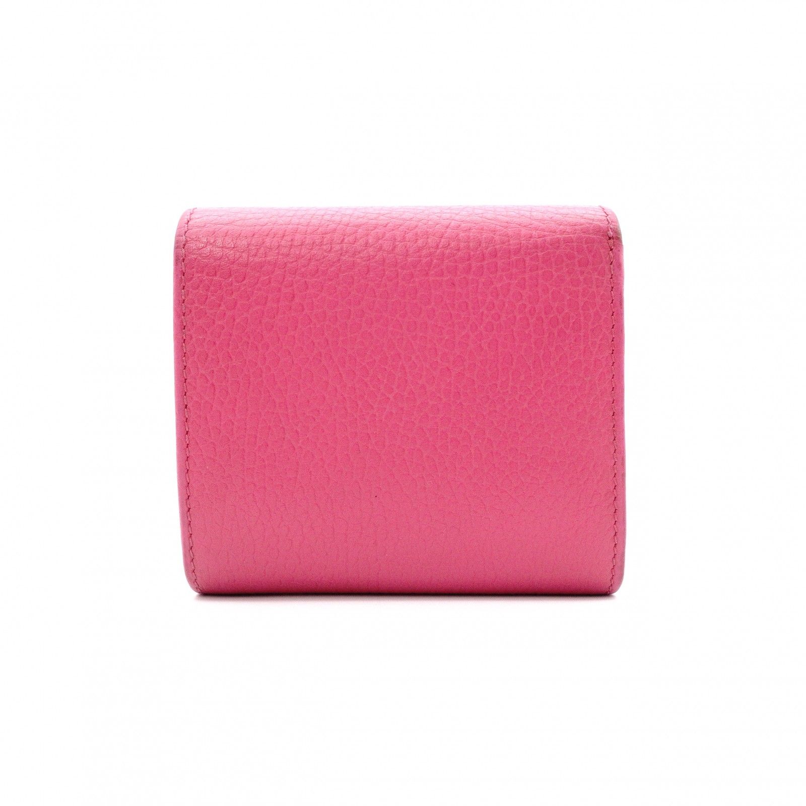 GUCCI グッチ ピンク レザー 二つ折り 財布 マーモント GUCCI グッチ GG マーモント 二つ折り財布 レザー ピンク ゴールド金具