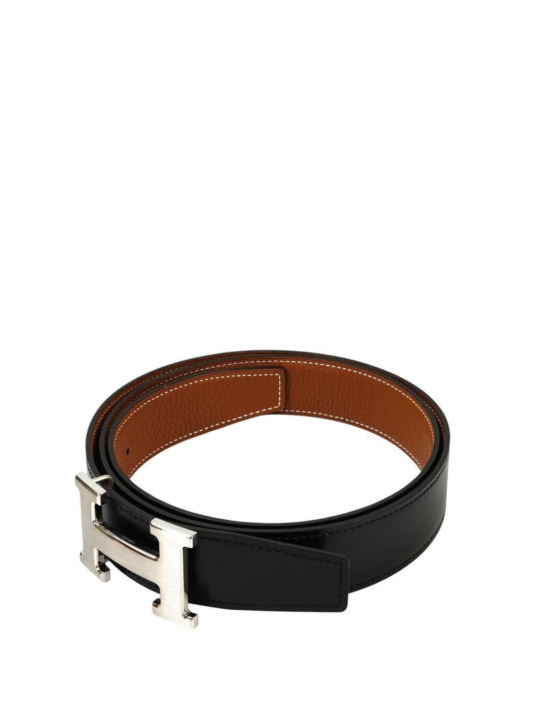 エルメス様確認用 HERMES エルメス Hベルト リバーシブル W刻印 ブラック×シルバー 管理