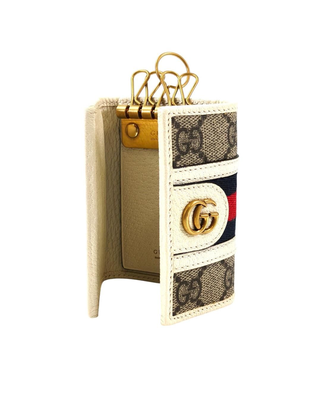 Gucci グッチ オフィディア GG キーケース ホワイト×ベージュ 管理番号