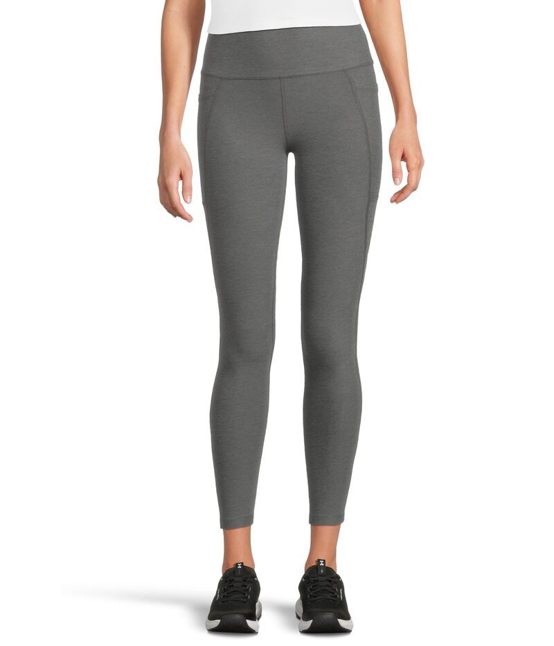 ビヨンドヨガ レディース ボトムス カジュアルパンツ ミディ レギンス Beyond Yoga Spacedye Out Of Pocket High Waisted Midi Leggings True Gray Heather グレー