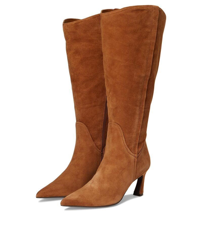 ナチュライザー レディース シューズ ブーツ・レインブーツ Naturalizer Emily Extra Wide Calf Knee High Boots Dark Chestnut Brown Suede ブラウン