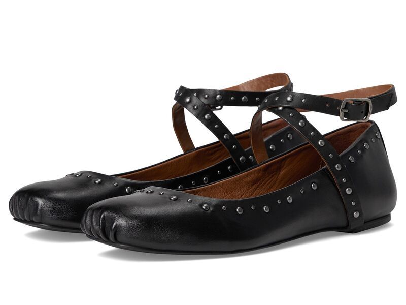 フリーピープル レディース シューズ サンダル Free People Grace Gems Ballet Flats Black Leather ブラック