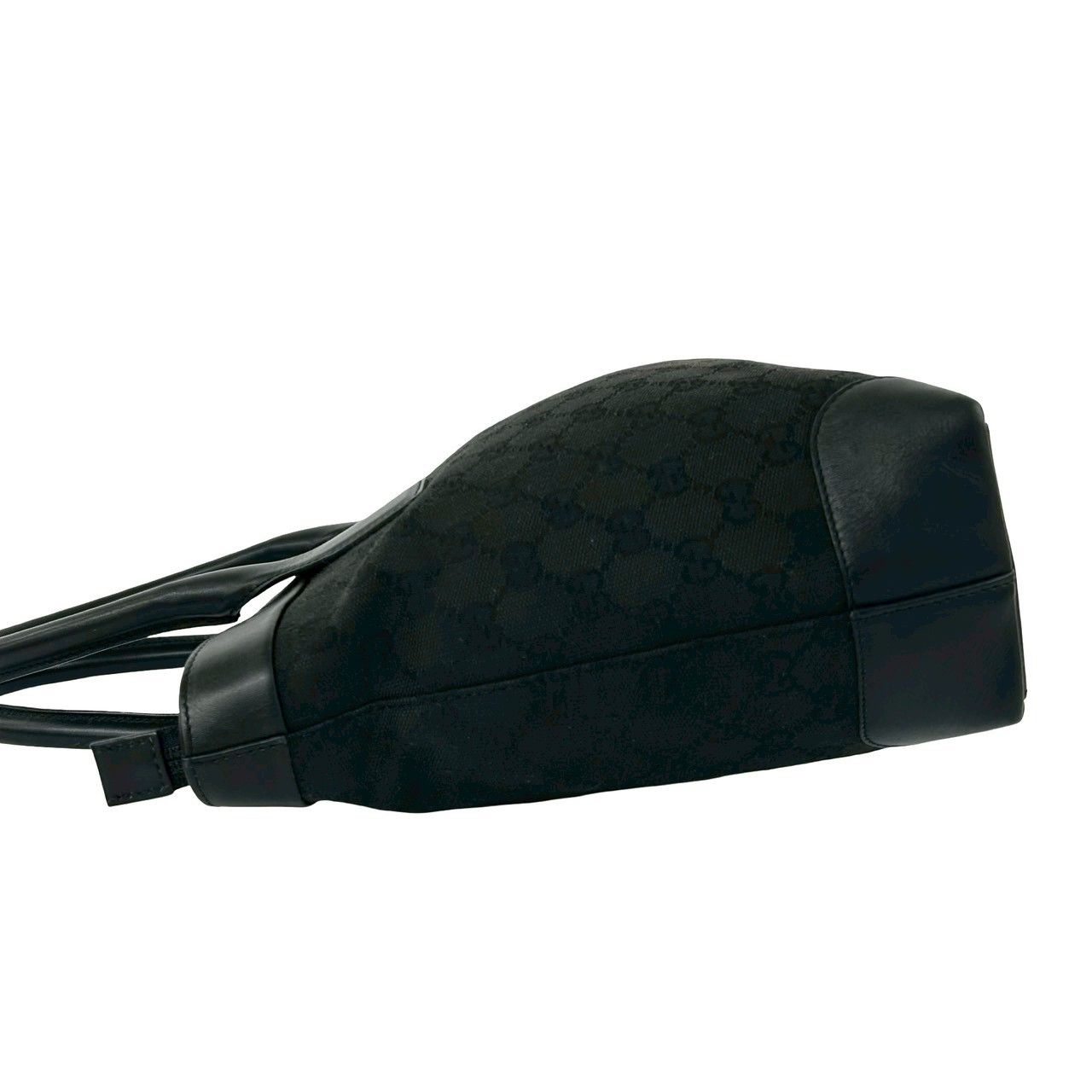 極 美品 袋付き GUCCI グッチ GG 柄 GG キャンバス レザー 本革