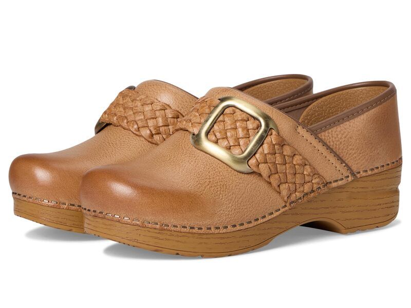ダンスコ レディース シューズ サンダル Dansko Pro Braided Clogs Honey Distresse