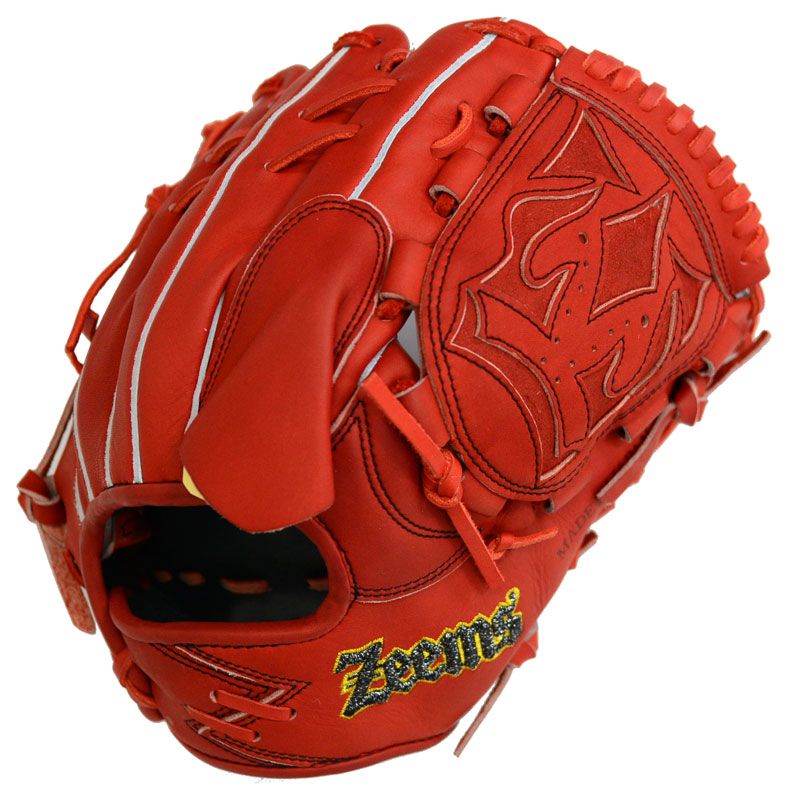ジームス Zeems 限定 硬式グラブ 三方親 投手用 コウモリ型ロゴ グラブ