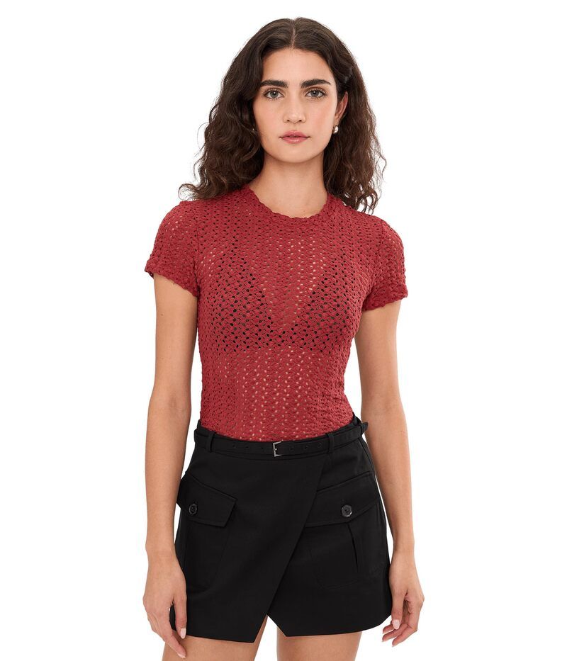 オールセインツ レディース トップス シャツ AllSaints Karma Stevie Tee Crimson Red レッド