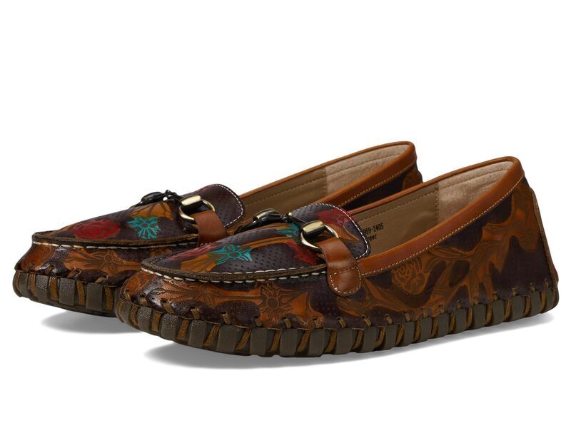 スプリングステップ レディース シューズ スリッポン・ローファー LArtiste by Spring Step Delavigne Camel Multi キャメル