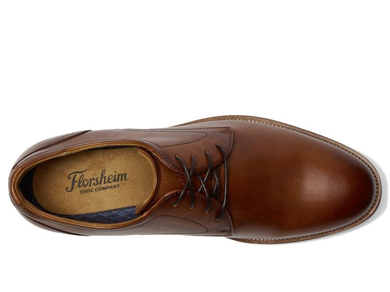フローシャイム メンズ シューズ オックスフォード Florsheim Rucci Plain Toe Oxford Cognac Smooth