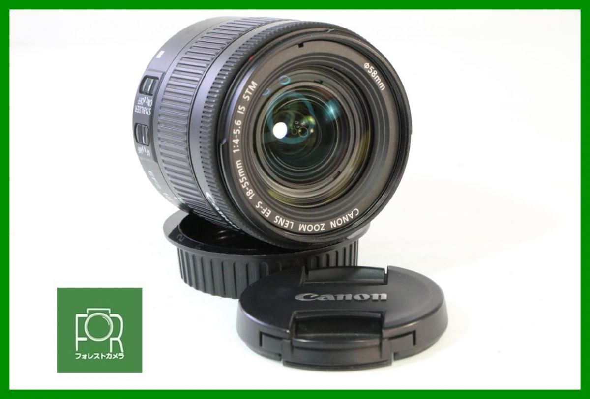 【動作保証・点検済】良品■Canon EF-S 18-55mm F4-5.6 IS STM 2542006739■■AF完動■前後キャップ付き■AB1115