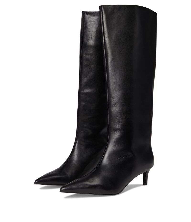 フリーピープル レディース シューズ ブーツ・レインブーツ ヒール Free People Kiki Kitten Heel Boots Black Leather ブラック