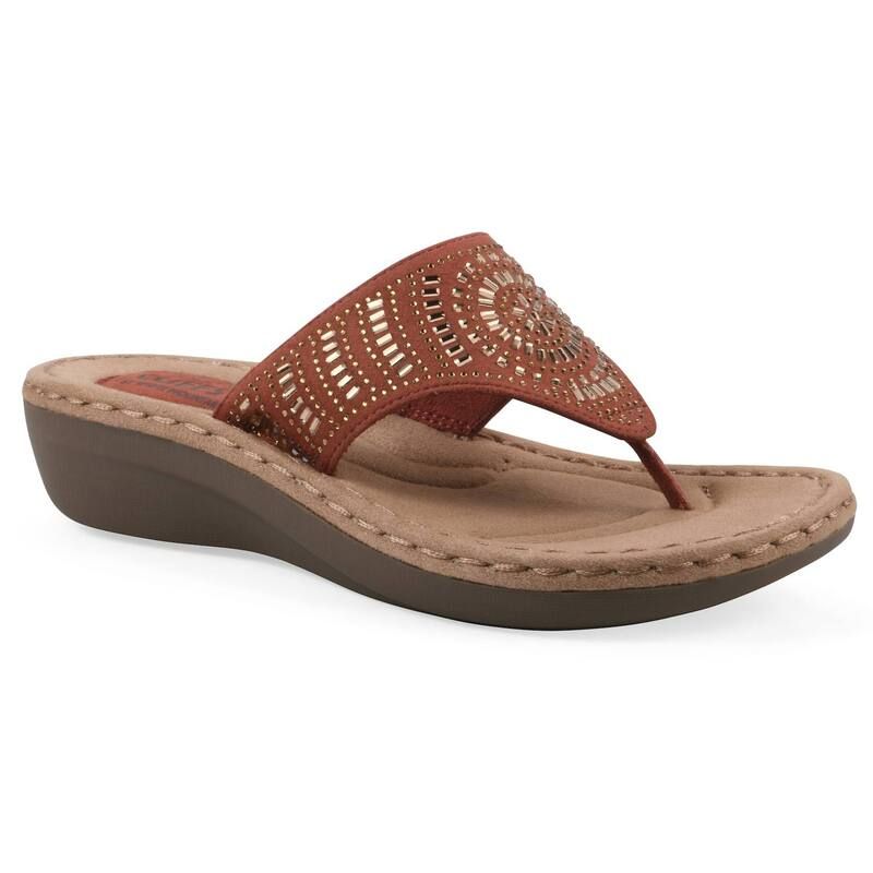 クリフバイホワイトマウンテン レディース シューズ サンダル Cliffs By White Mountain Cienna Womens Thong Sandals Paprika Fabric ホワイト