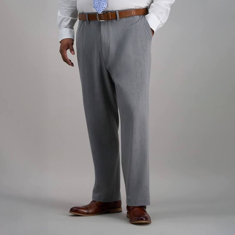 ハガー レディース ボトムス カジュアルパンツ トール Big Tall JM Haggar Premium Stretch Classic Fit Expandable Waist Dress Pant Grey Stripe グレー