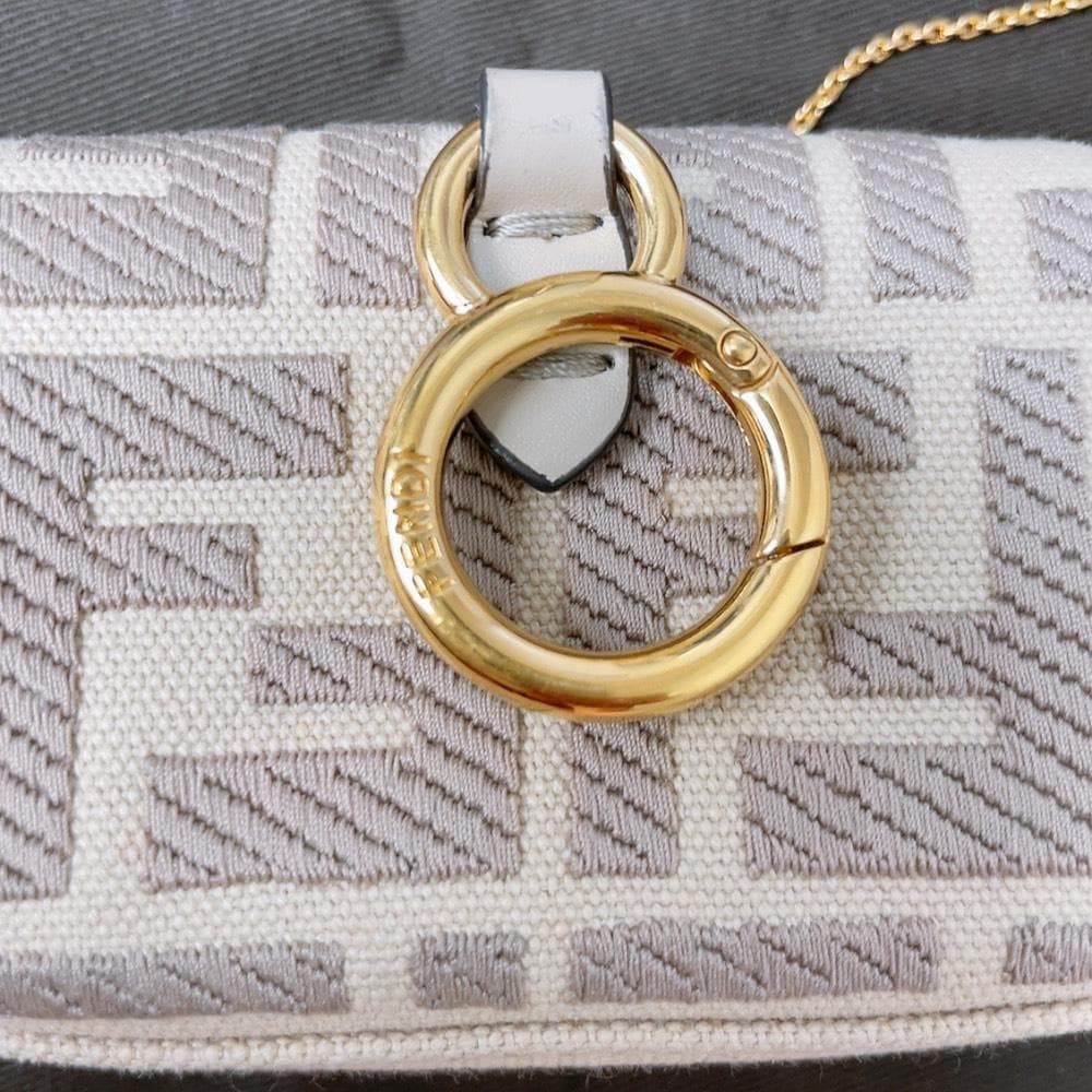 FENDI フェンディ ナノ バゲット チャーム 7AS045 2way ズッカ ミニ