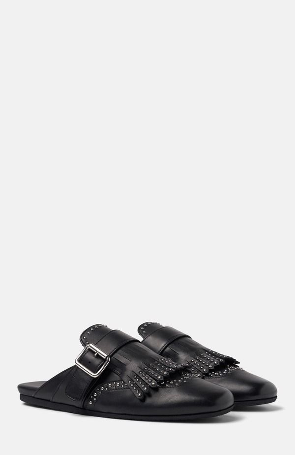 スカロッソ レディース シューズ パンプス SCAROSSO Gaia Mules Black Calf ブラック