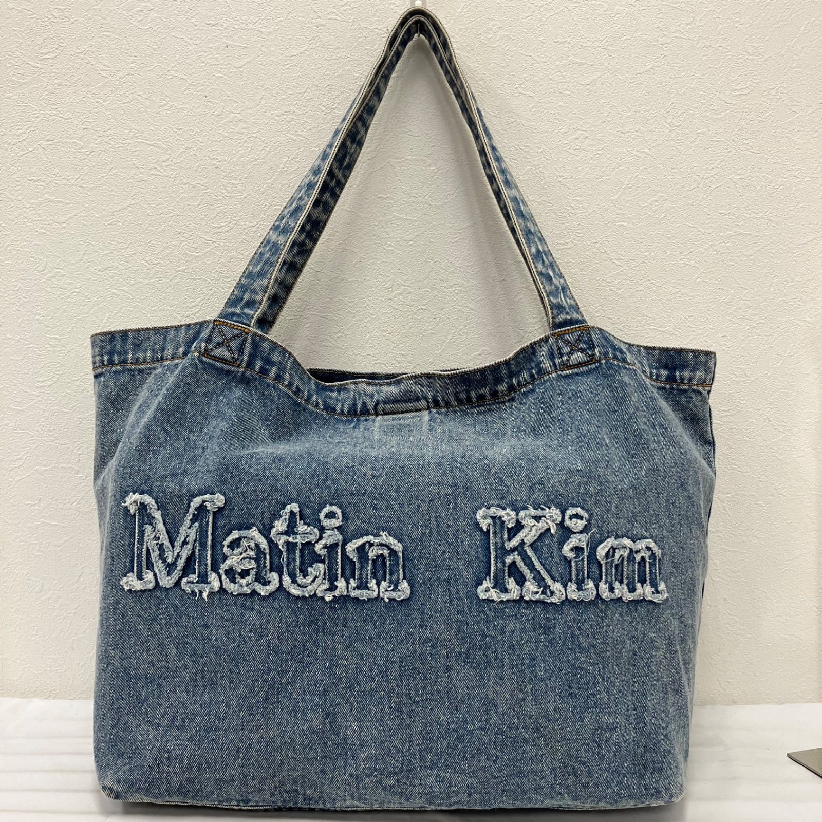 3140 Matin Kim マーティンキム トートバッグ デニム ウォッシュ加工 