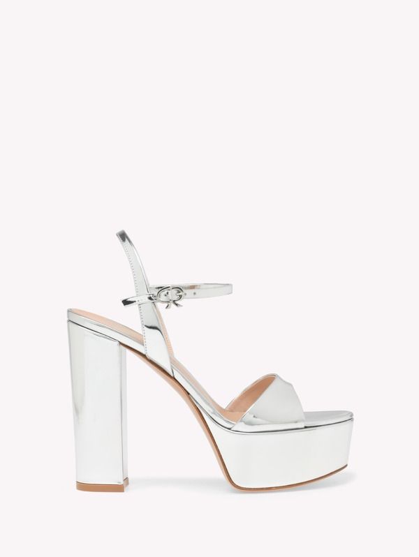 ジャンヴィト ロッシ レディース シューズ サンダル Gianvito Rossi Marlena Sandals Metallic Silver Calf シルバー