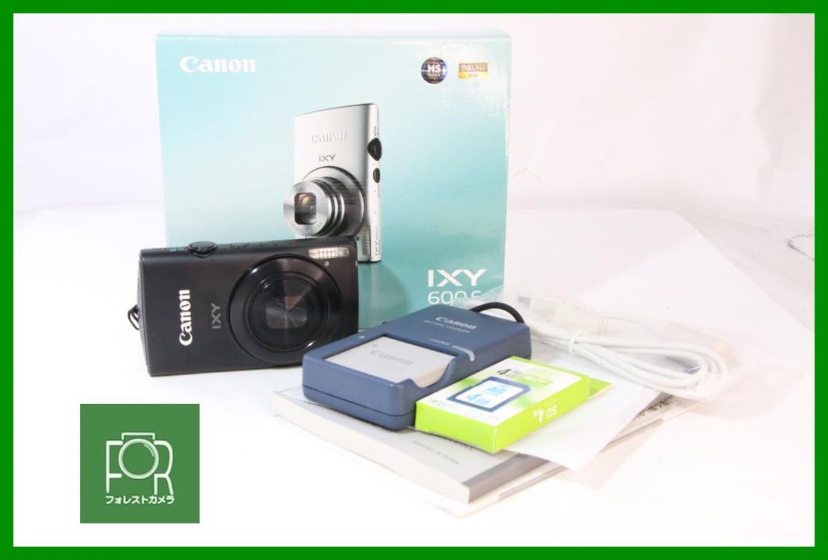 【動作保証・点検済】良品■到着後即使える■Canon IXY 600F■バッテリー・チャージャー・4GB SDカード・箱付き■■AK724