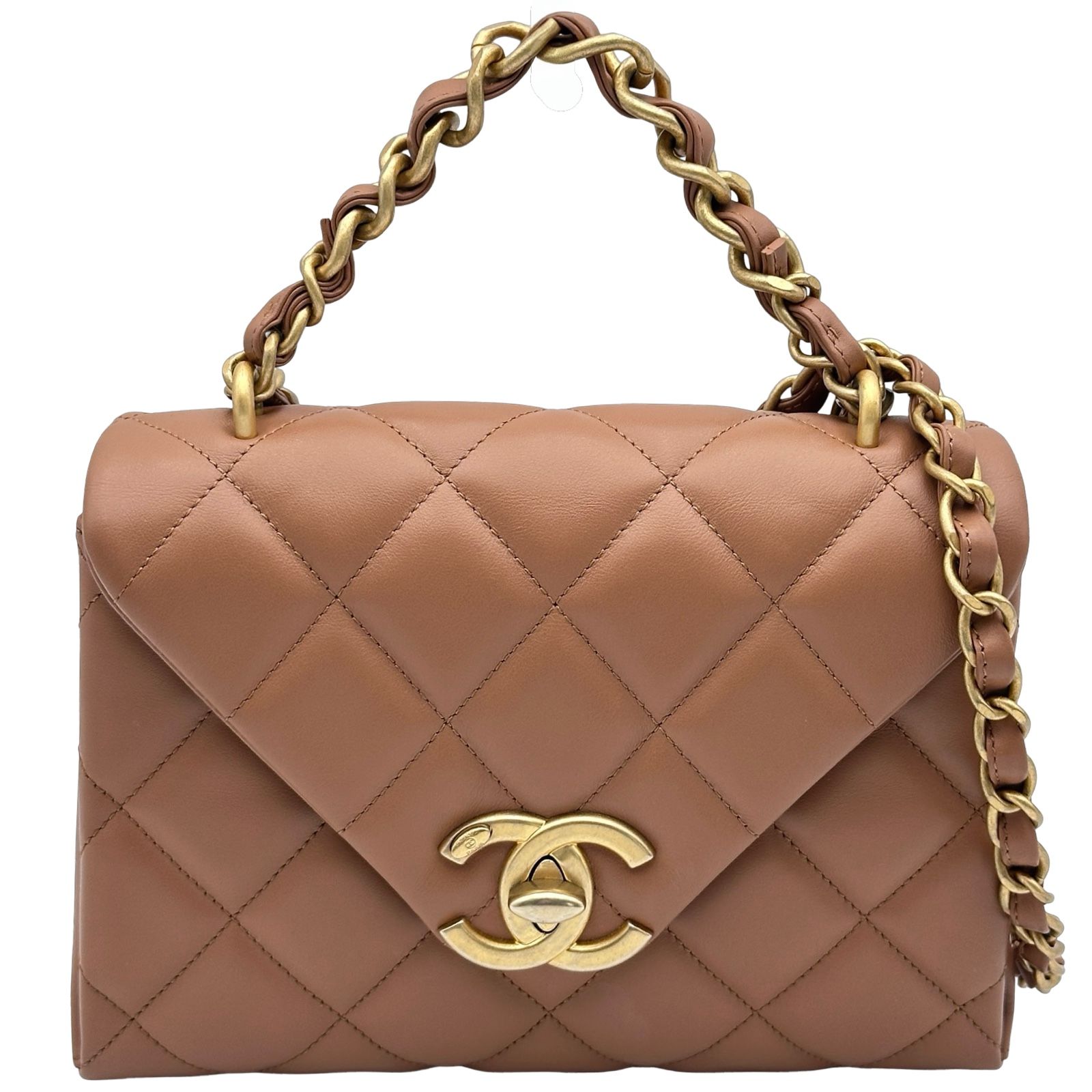 シャネル CHANEL マトラッセフラップショルダーバッグ AS4553 ベージュ 