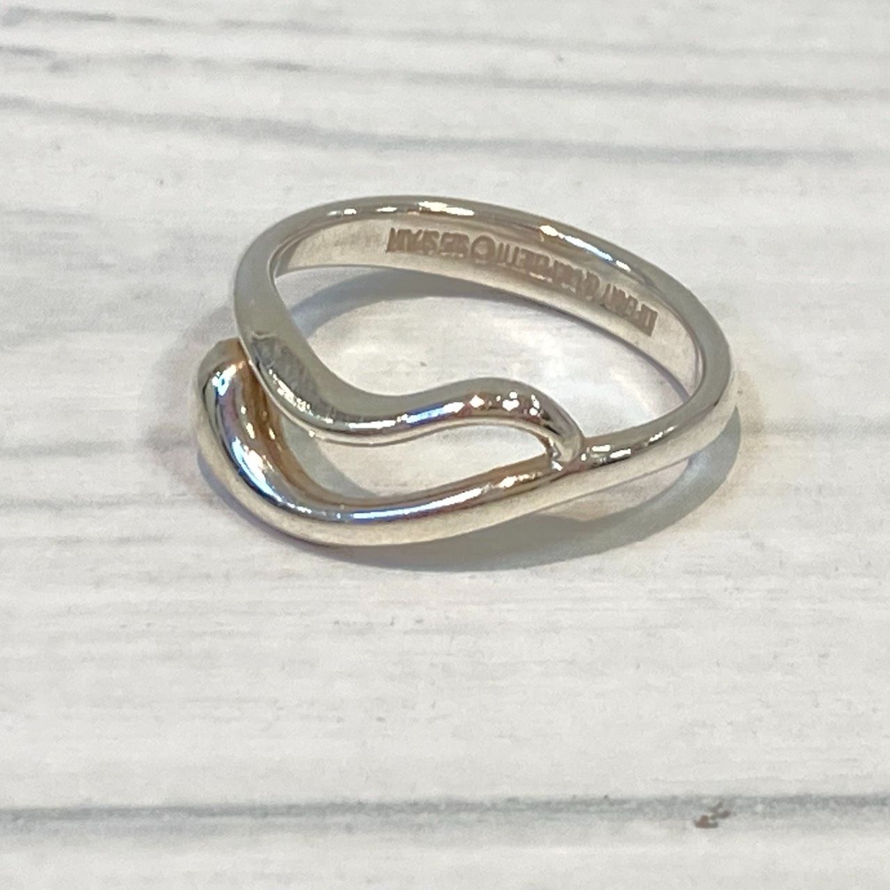 塩】TIFFANY & Co. ティファニー ティアドロップ リング SV925 2.9g