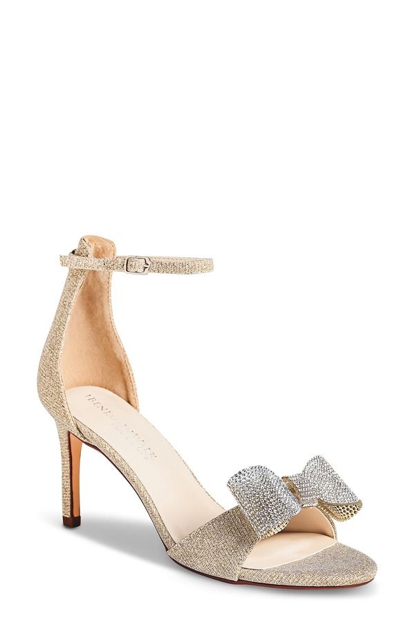 タッチアップ レディース シューズ ヒール サンダル アンクル Touch Ups Esme Ankle Strap Sandal Champagne シャンパン