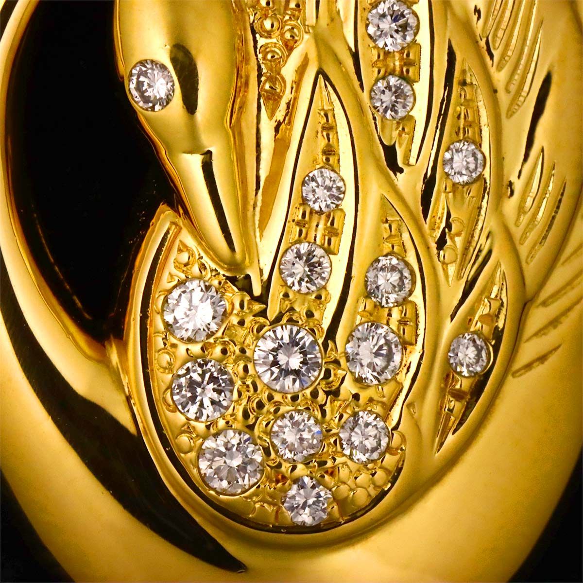 タサキ TASAKI ダイヤ 0.25ct ブローチ K18 YG イエローゴールド 750