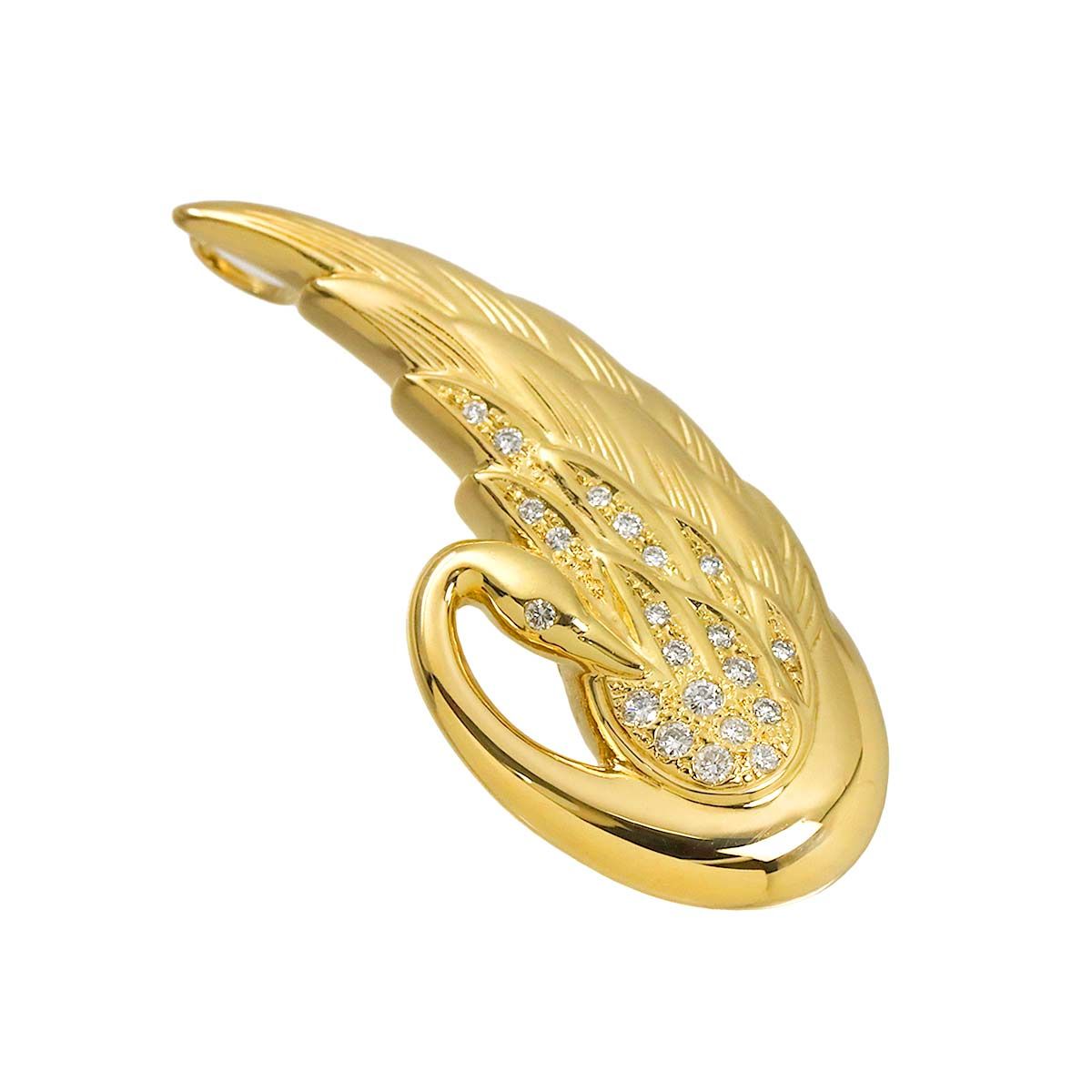 タサキ TASAKI ダイヤ 0.25ct ブローチ K18 YG イエローゴールド 750