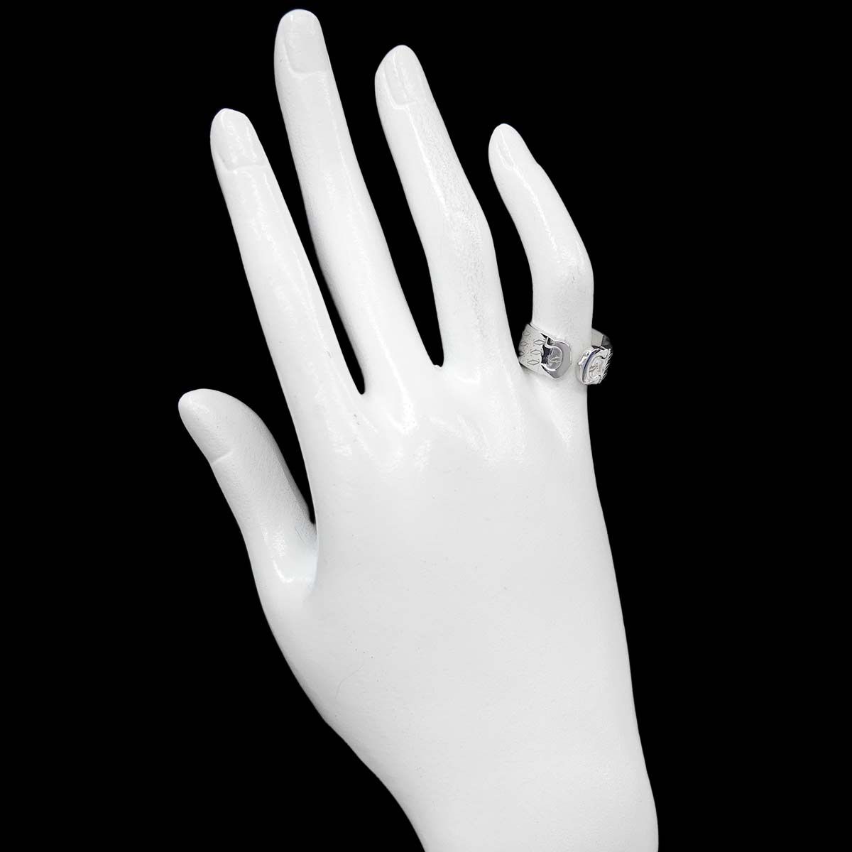 カルティエ Cartier C2 #51 リング K18 WG ホワイトゴールド 750 指輪 