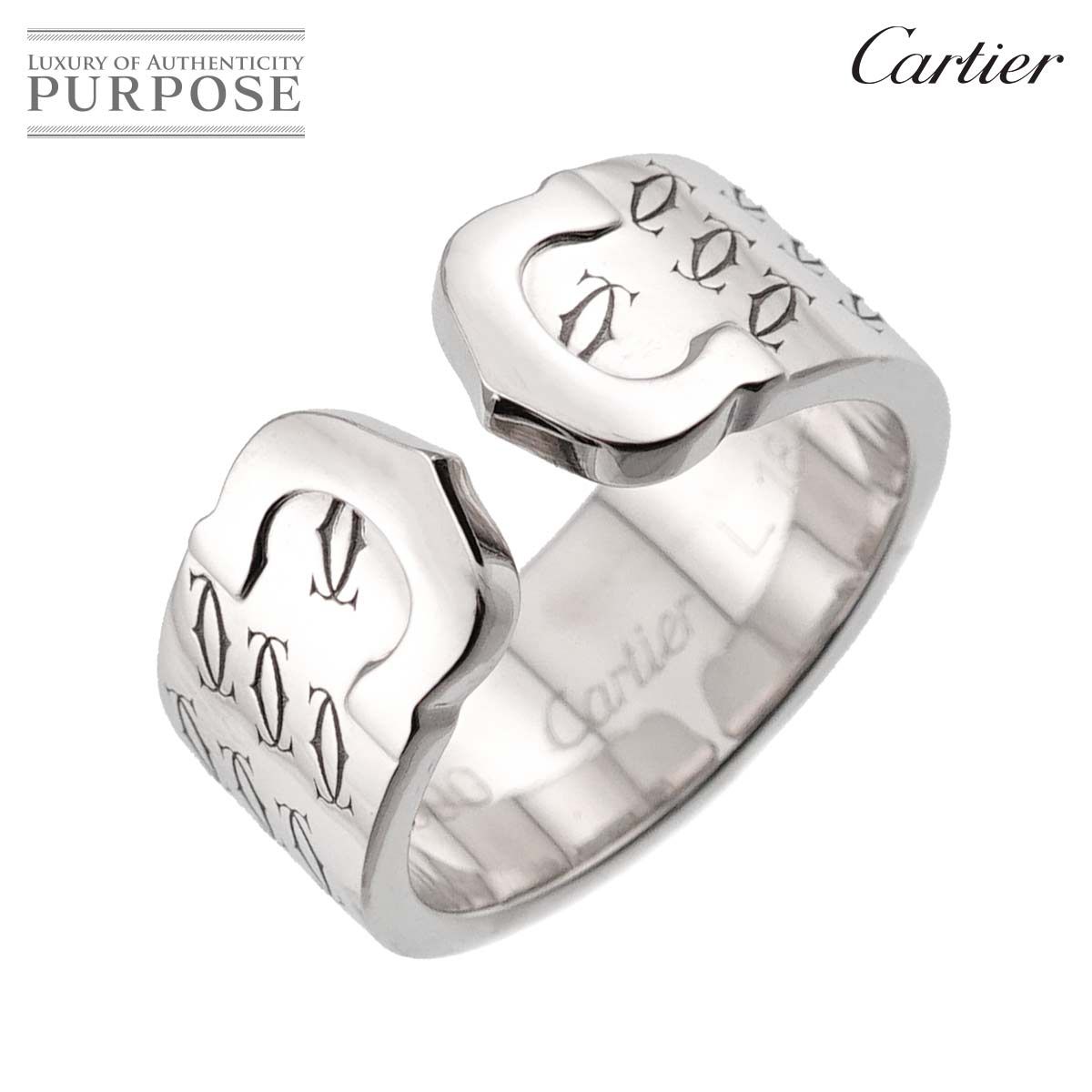カルティエ Cartier C2 #51 リング K18 WG ホワイトゴールド 750 指輪
