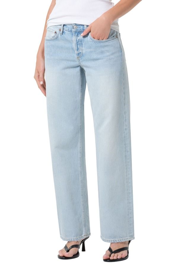 アゴルド レディース ボトムス デニムパンツ ローライズ ジーンズ AGOLDE Low Rise Loose Fit Jeans Amplify Light Dusty Pale Ind
