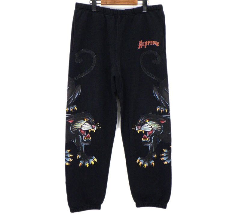シュプリーム Supreme 21SS 【 Panther Sweatpant 】 ラインストーン パンサー スウェット パンツ 50457