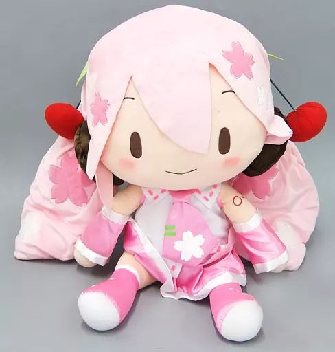 【中古】ぬいぐるみ 桜ミク どでかジャンボふわふわぬいぐるみ 「キャラクターボーカルシリーズ01 初音ミク」