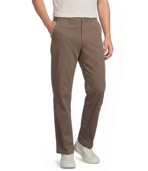 ラウンドトゥリーアンドヨーク メンズ ボトムス カジュアルパンツ Roundtree Yorke Classic Fit Solid Textured Chino Pants Brownstone