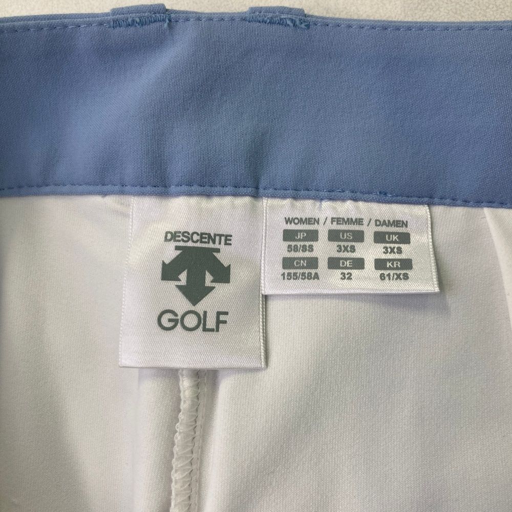 サイズ：SS DESCENTE GOLF デサントゴルフ インナー付 裾プリーツ