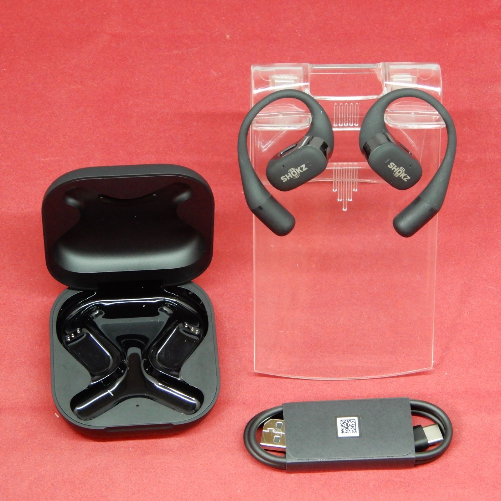 Shokz OpenFit T910 完全ワイヤレス イヤホン 耳かけ式 ブラック
