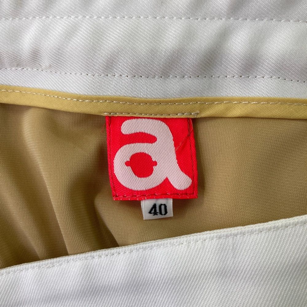 サイズ：40 ARCHIVIO アルチビオ スカート ストライプ柄 ベージュ系