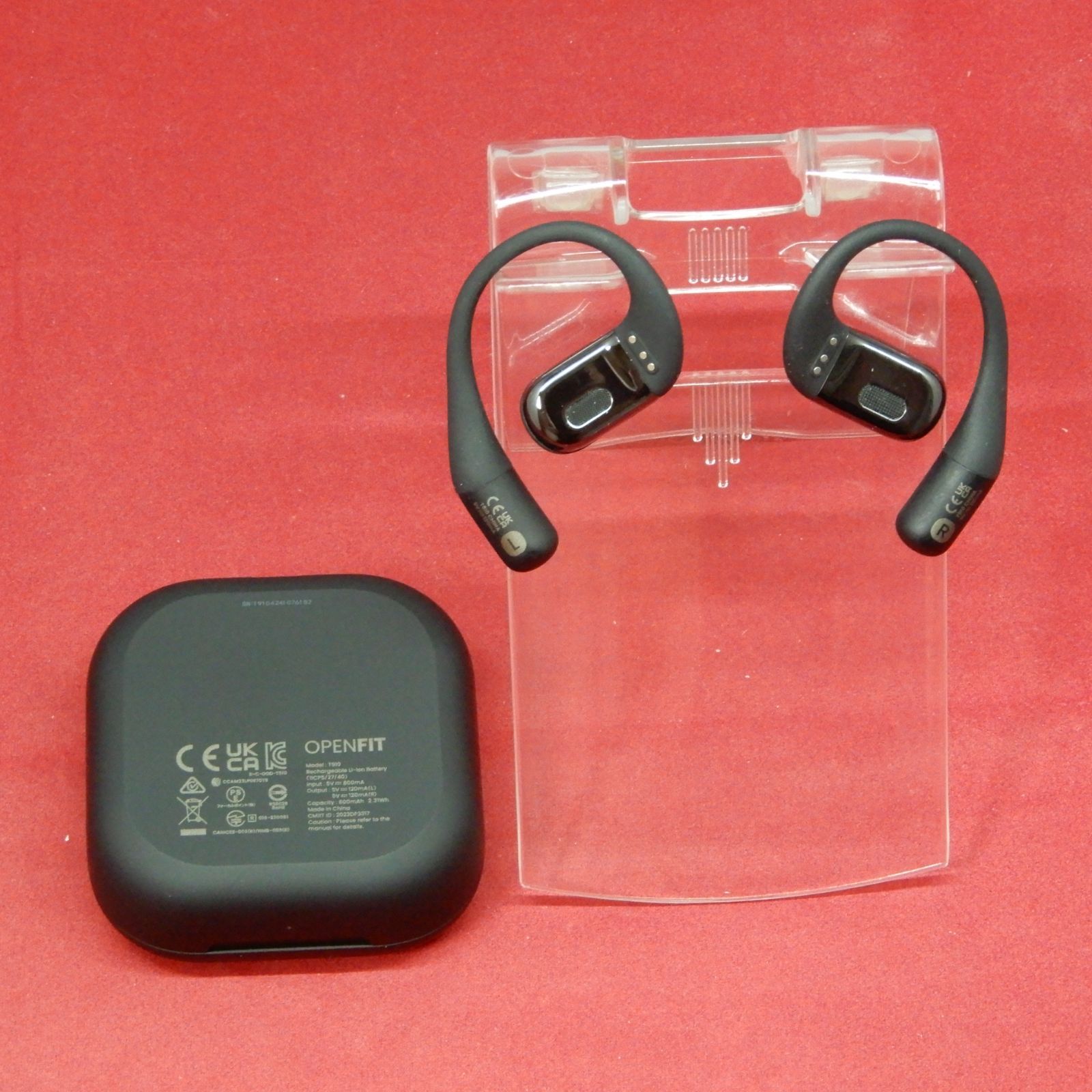 Shokz OpenFit T910 完全ワイヤレス イヤホン 耳かけ式 ブラック