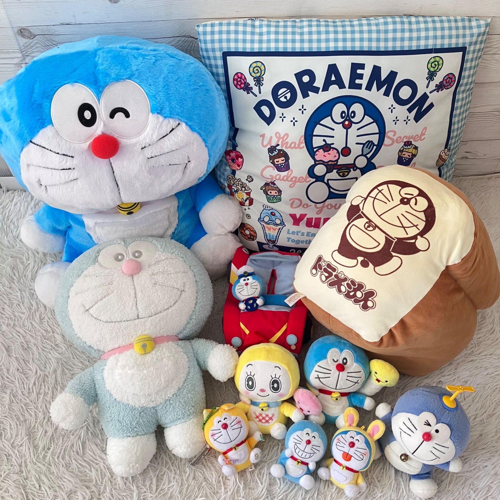 ドラえもん ぬいぐるみ 大量まとめ売り 11点セット タグあり多数 平成