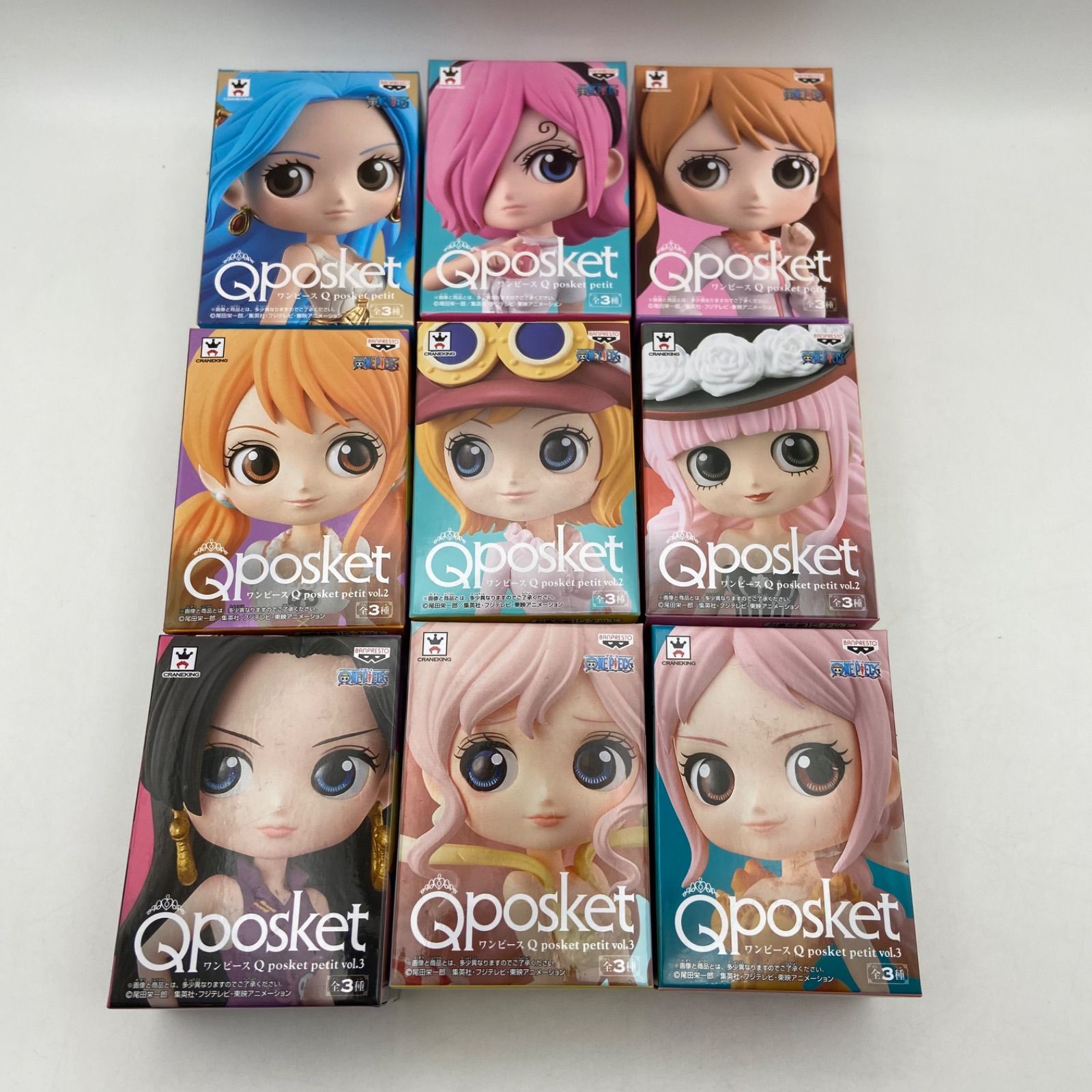 ワンピース 9点セット Qposket Petit vol.2 vol.3 プライズ 
