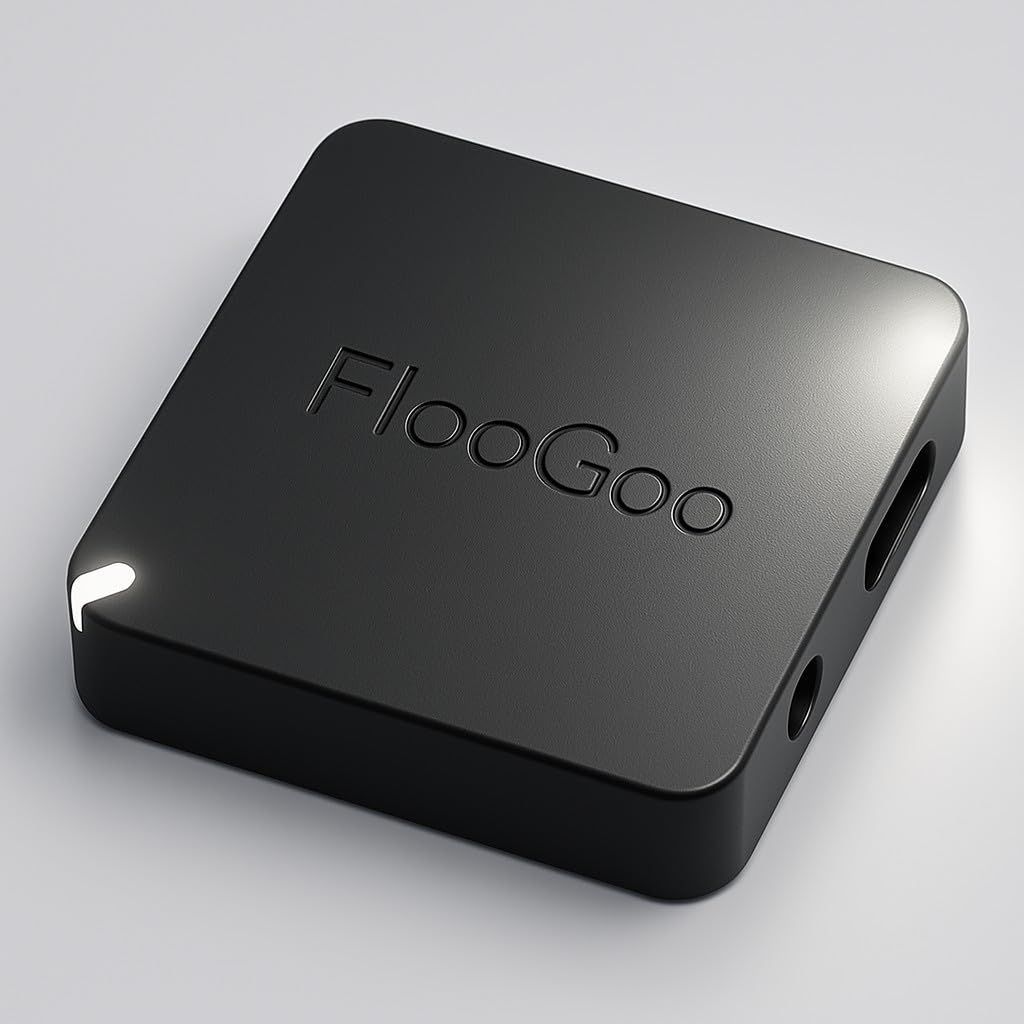 FlooGoo FMA121 Bluetooth 5.4 LEオーディオ Auracast トランスミッター レシーバー USB-C 3.5mm 低遅延 aptX Lossless 補聴器 PS5 スピーカー