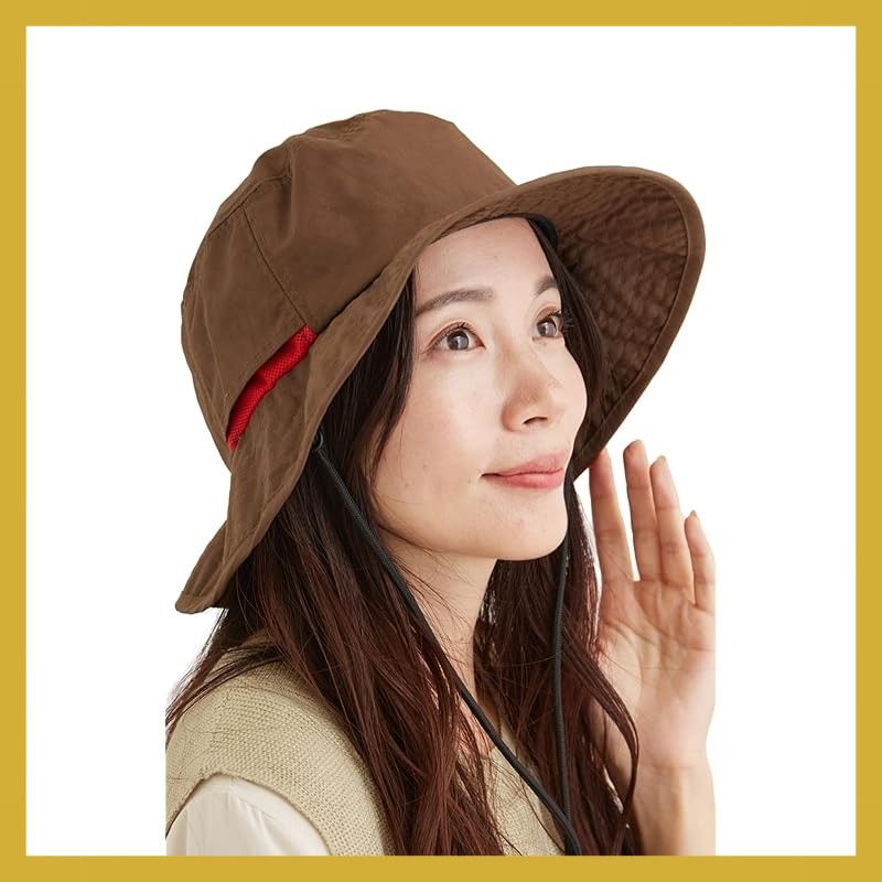 【色: ブラウン】[valeria] 撥水 むら染め アドベンチャーハット 【風 新着商品】[valeria] 撥水 むら染め アドベンチャーハット 【風で飛ば