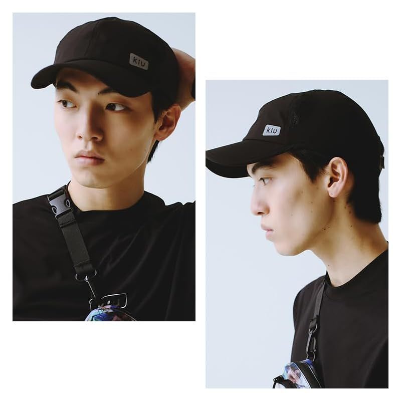 KiU キウ クイックドライキャップ 2ND QUICKDRY CAP 2ND 帽子 UVカット 撥水 晴雨兼用 軽量 吸水速乾 通気性 リフレクター ランニング 熱中症 おしゃれ ユニセックス メンズ レディース 男女兼用 ブラック K519-900 1